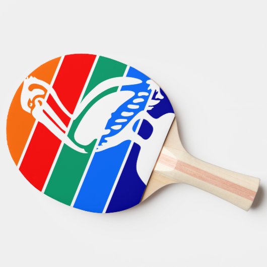 Vlag van St. Petersburg, Florida Tafeltennisbatje (Zijkant)