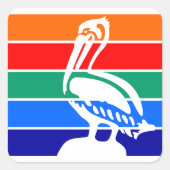 Vlag van St. Petersburg, Florida Vierkante Sticker (Voorkant)