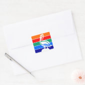 Vlag van St. Petersburg, Florida Vierkante Sticker (Envelop)