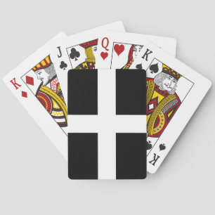 Vlag van St. Piran / vlag van de Cornwall-speelkaa Pokerkaarten