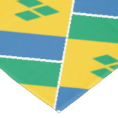 Vlag van St. Vincent Patriottisch Tafelkleed (Gekanteld)