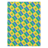 Vlag van St. Vincent Patriottisch Tafelkleed (Voorkant)