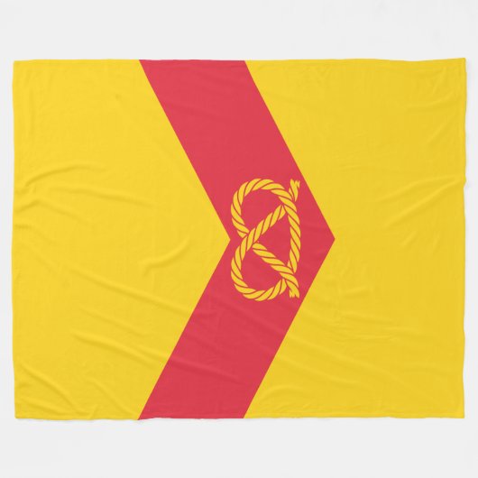 Vlag van Staffordshire Fleece Blanket Deken (Voorkant (Horizontaal))