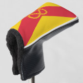 Vlag van Staffordshire Golf Head Hoesje Golfheadcover (3/4 voorkant)