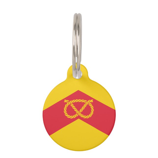 Vlag van Staffordshire Huisdierpenning (Achterkant)