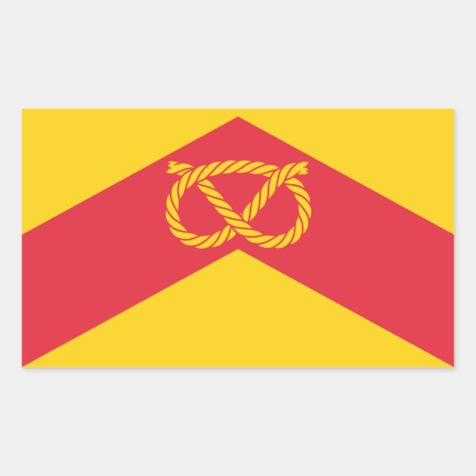 Vlag van Staffordshire Rechthoekige Sticker (Voorkant)