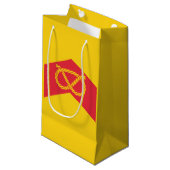 Vlag van Staffordshire Small Gift Bag Klein Cadeauzakje (Voorkant Gekanteld)