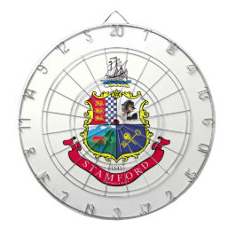 Vlag van Stamford (Connecticut) Dartbord