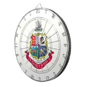 Vlag van Stamford (Connecticut) Dartbord (Voorkant Rechts)