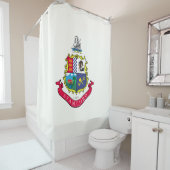 Vlag van Stamford (Connecticut) Douchegordijn (In situ)