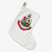 Vlag van Stamford (Connecticut) Grote Kerstsok (Voorkant (Hangend))