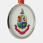 Vlag van Stamford (Connecticut) Metalen Ornament (Rechts)