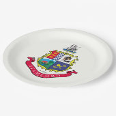 Vlag van Stamford (Connecticut) Papieren Bordje (Gekanteld)