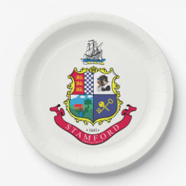 Vlag van Stamford (Connecticut) Papieren Bordje