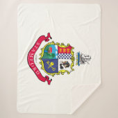 Vlag van Stamford (Connecticut) Sherpa Deken (Voorkant)