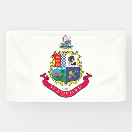 Vlag van Stamford (Connecticut) Spandoek