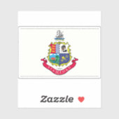 Vlag van Stamford, Connecticut Sticker (Vel)