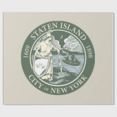 Vlag van Staten Island (Borough of New York City) Cadeaupapier (Vlak)