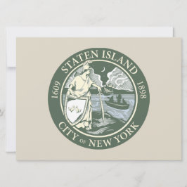 Vlag van Staten Island (Borough of New York City) Kaart