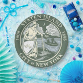 Vlag van Staten Island (Borough of New York City) Papieren Bordje (Feest)