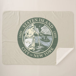 Vlag van Staten Island (Borough of New York City) Sherpa Deken
