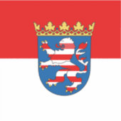 Vlag van Sticker van hesse vinyl (Voorkant)