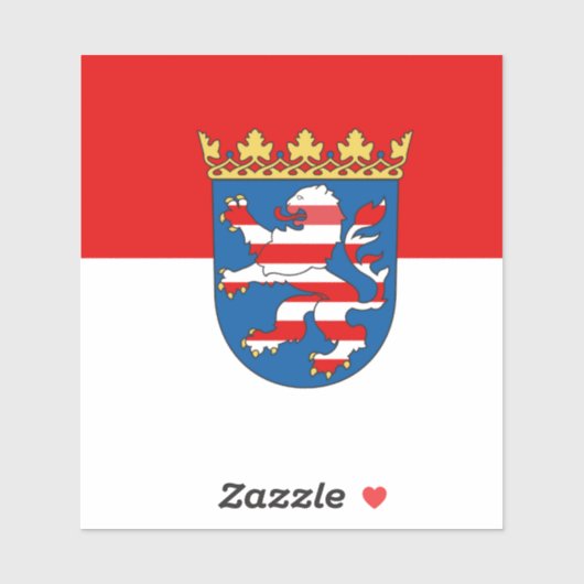Vlag van Sticker van hesse vinyl (Vel)
