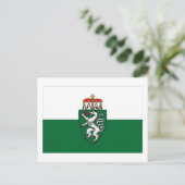 Vlag van Stiermarken, Oostenrijk Briefkaart (Staand voorkant)