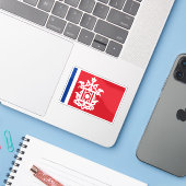 Vlag van Sulu (eind 19e eeuw) Sticker (Laptop met iPhone)