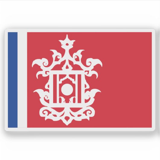 Vlag van Sulu (late 19e eeuw) Sticker (Voorkant)