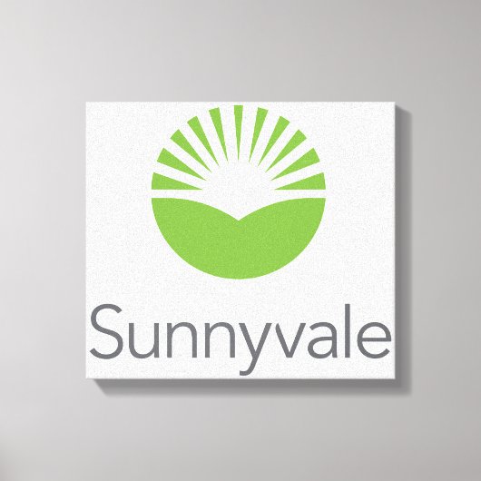 Vlag van Sunnyvale (Californië) Canvas Afdruk (Voorkant)