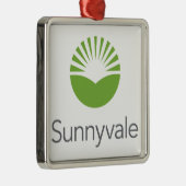Vlag van Sunnyvale (Californië) Metalen Ornament (Rechts)