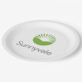 Vlag van Sunnyvale (Californië) Papieren Bordje (Gekanteld)