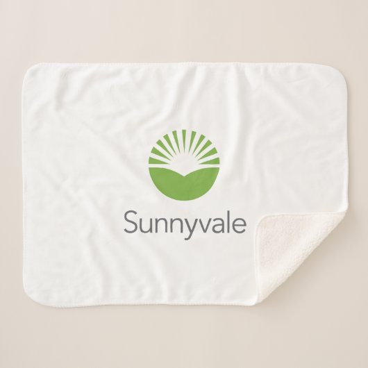 Vlag van Sunnyvale (Californië) Sherpa Deken (Voorkant (horizontaal))