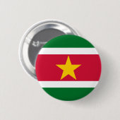 Vlag van Surinaamse Button (Voorkant /achterkant)