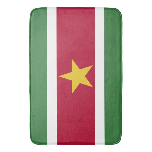 Vlag van Suriname Badmat (Voorkant Verticaal)
