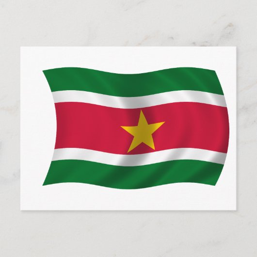 Vlag van Suriname Briefkaart (Voorkant)