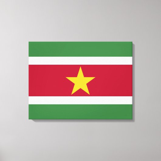 Vlag van Suriname Canvas Afdruk (Voorkant)