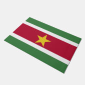 Vlag van Suriname Deurmat (Schuin)