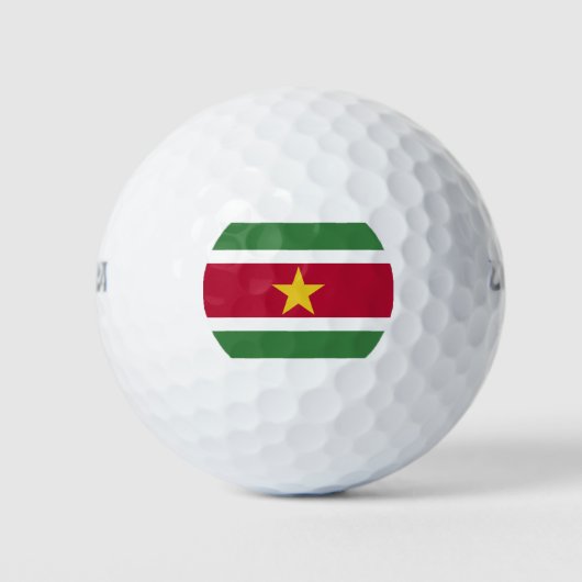 Vlag van Suriname Golfballen (Voorkant)