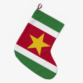 Vlag van Suriname Grote Kerstsok (Voorkant (Hangend))