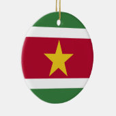 Vlag van Suriname Keramisch Ornament (Rechts)