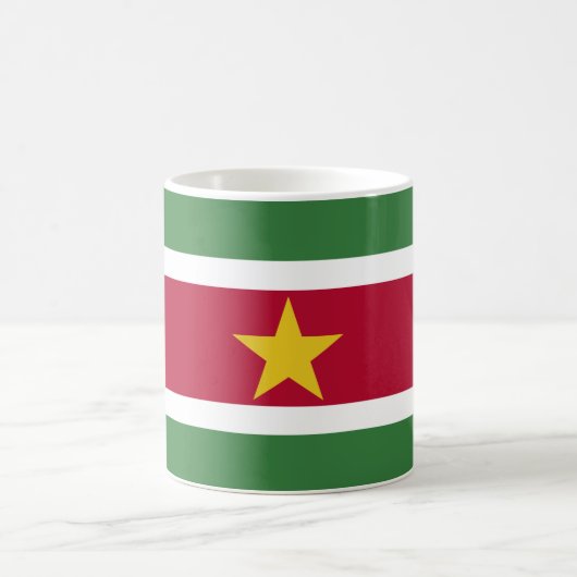 Vlag van Suriname Koffiemok (Center)