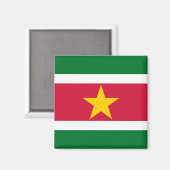Vlag van Suriname Magnet (Voorkant / Achterkant)