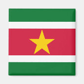 Vlag van Suriname Magnet (Voorkant)