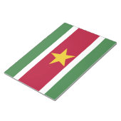 Vlag van Suriname Notitieblok (Schuin)