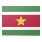 Vlag van Suriname Notitieblok (Voorkant)