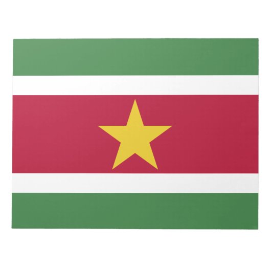 Vlag van Suriname Notitieblok (Voorkant)