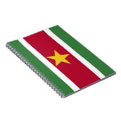 Vlag van Suriname Notitieboek (Rechterzijde)