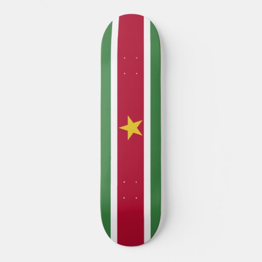 Vlag van Suriname Persoonlijk Skateboard (Voorkant)